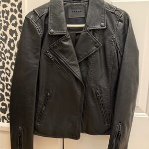 Blank NYC Black Leather Moto Jacket
